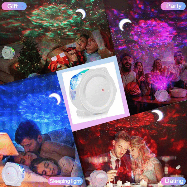 Smart LED Galaxy Projector – Bluetooth Speaker & Voice-Controlled Starry Sky Night Light for Bedroom Decor - Image 8
