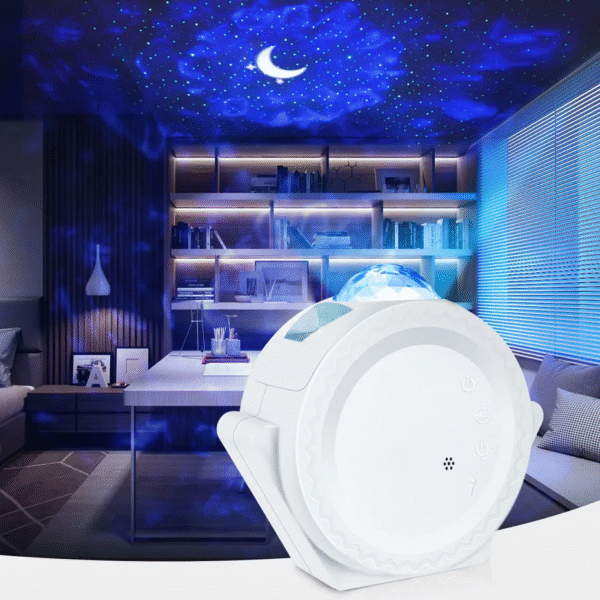 Smart LED Galaxy Projector – Bluetooth Speaker & Voice-Controlled Starry Sky Night Light for Bedroom Decor